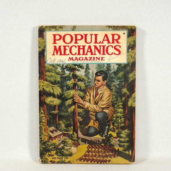 Popular Mechanics October 1946 Nuclear Power Atomic Age Vintage Advertising, - Picture 1 of 10